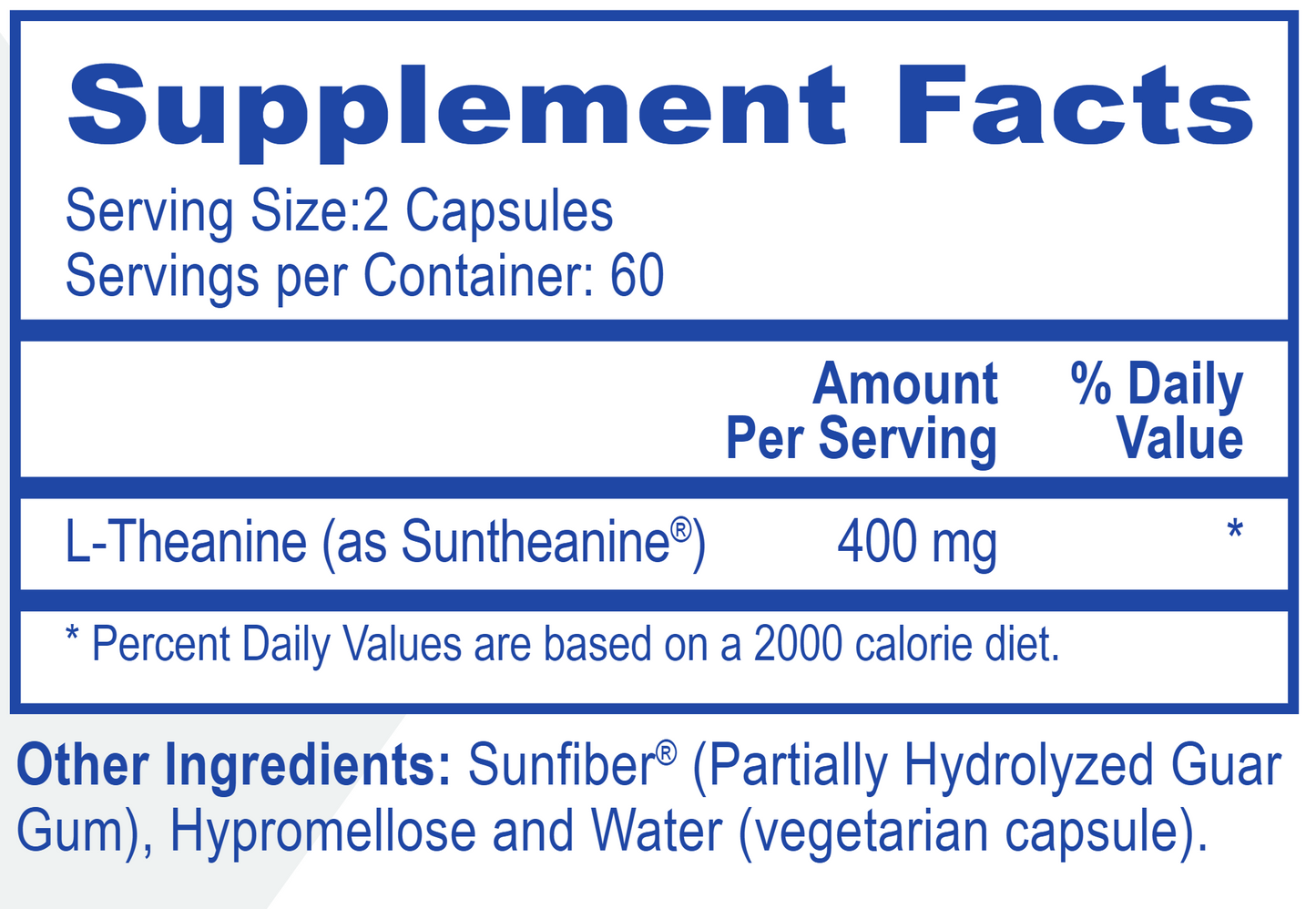 Suntheanine® 120 vegcaps