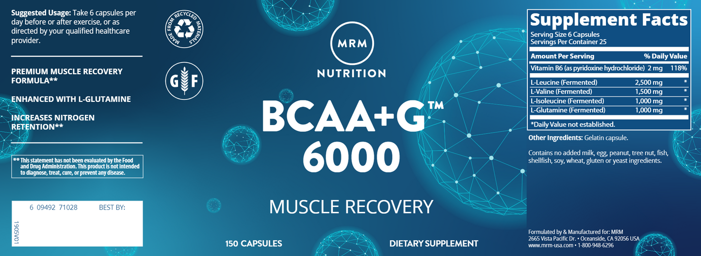 BCAA+G 6000 150 caps