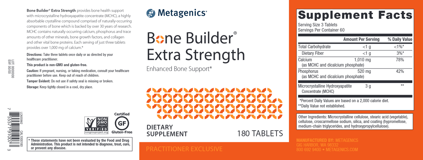 Bone Builder Extra Strength 180 tabs