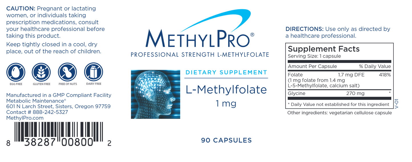 L-Methylfolate 1 mg 90 caps