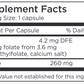 L-Methylfolate 2.5 mg 30 caps