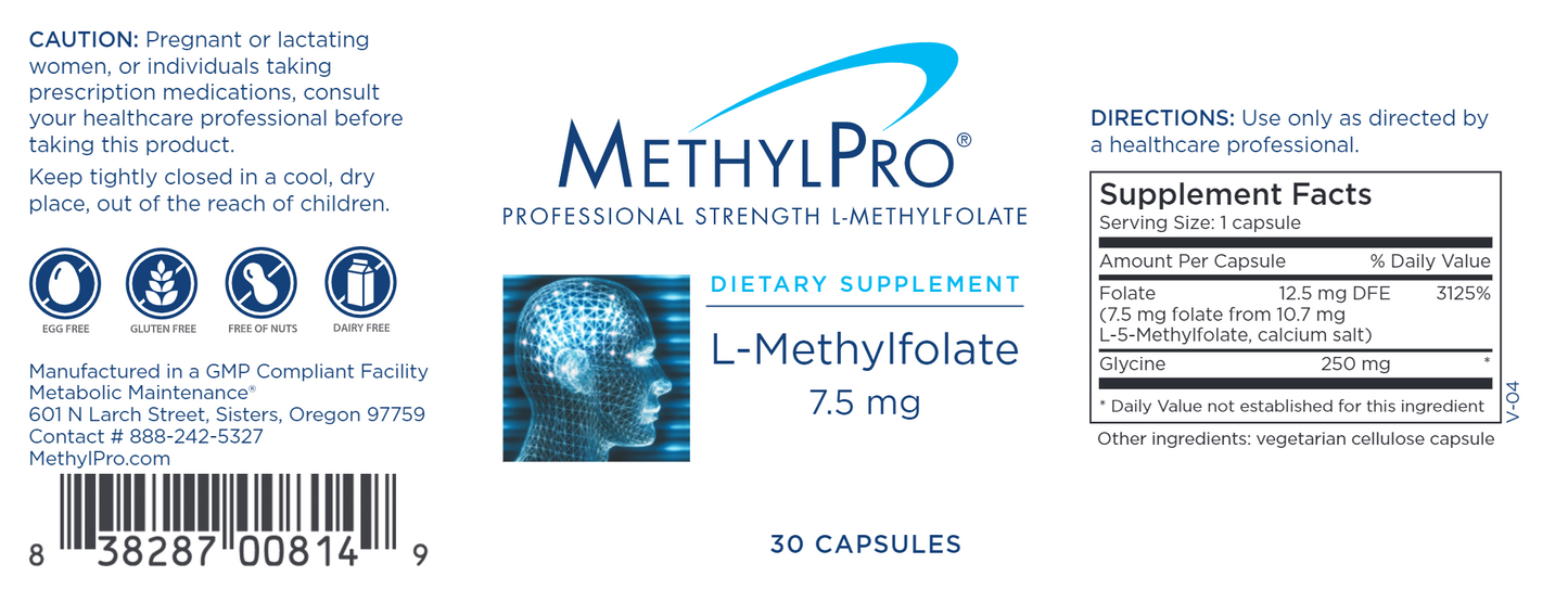 L-Methylfolate 7.5 mg 30 caps