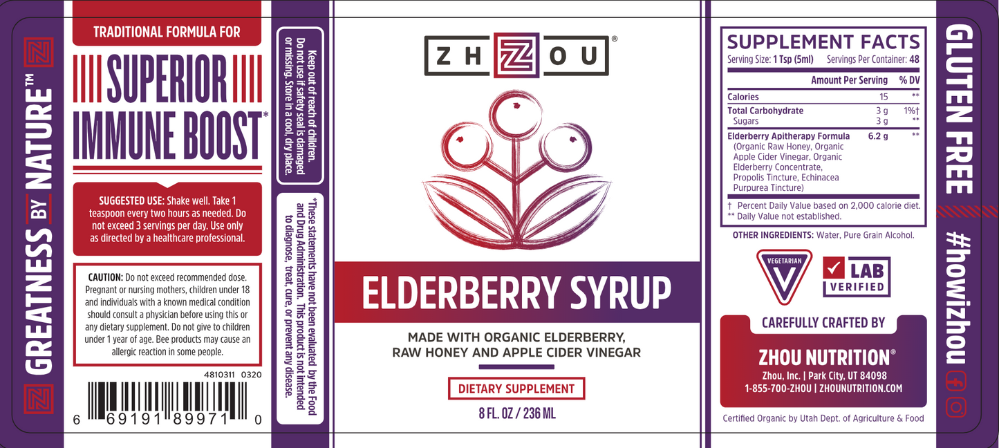 Elderberry Syrup 8 fl oz