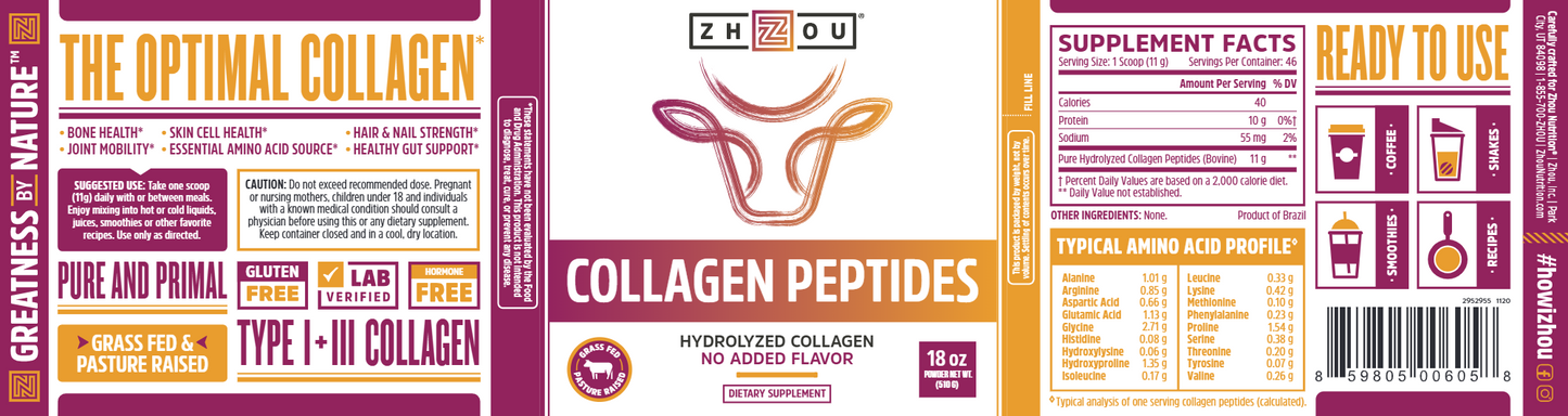 Collagen Peptides 18 oz