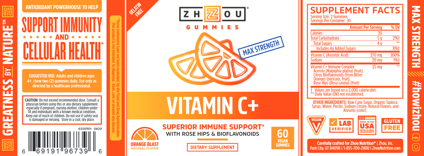 Vitamin C+ Gummies 60 ct