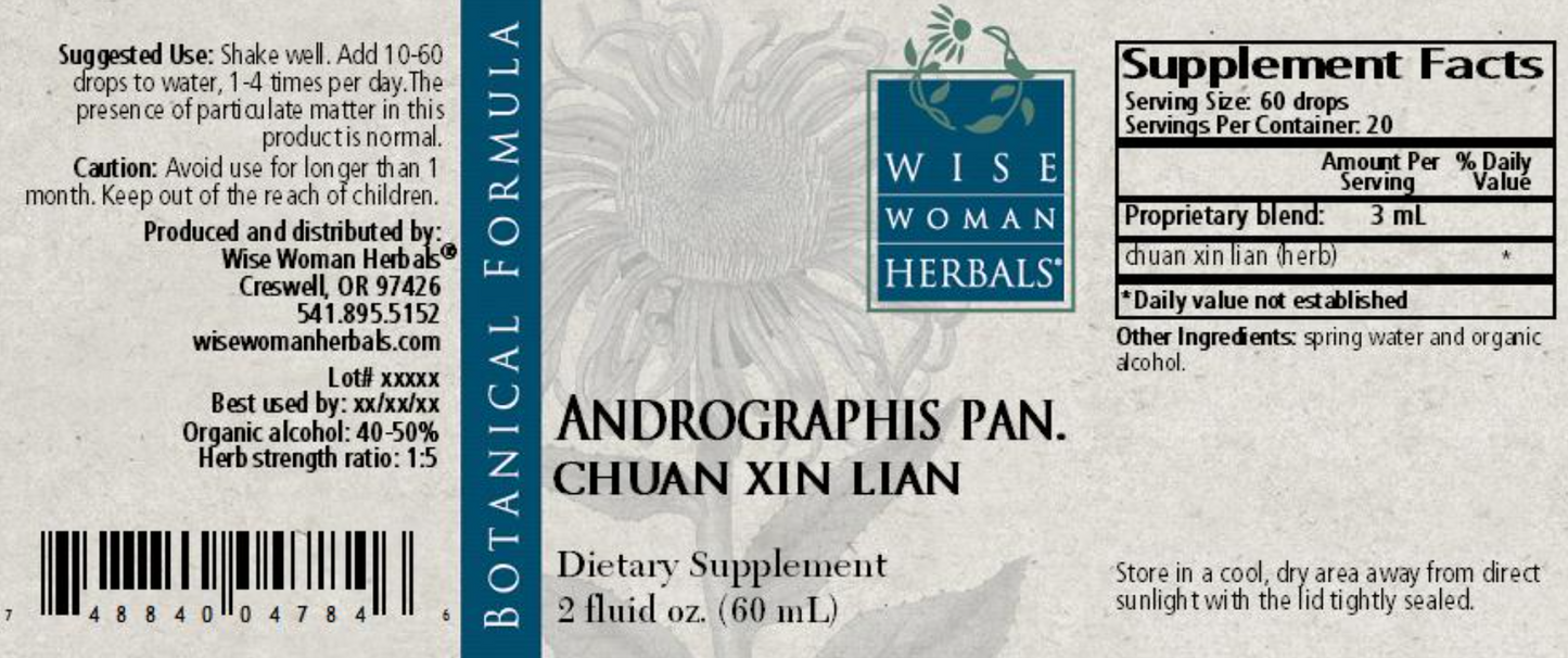 Andrographis/chuan xin lian 2 oz