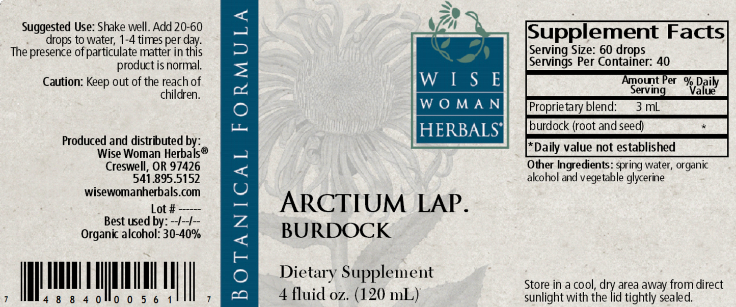 Arctium/burdock 4 oz