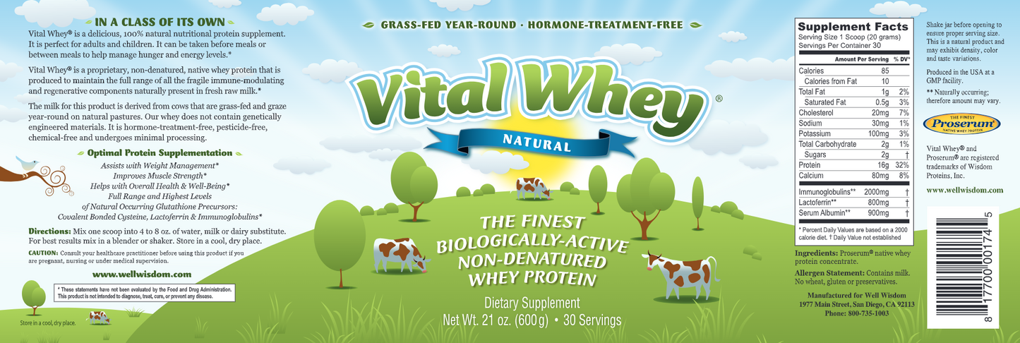 Vital Whey Natural 21 oz