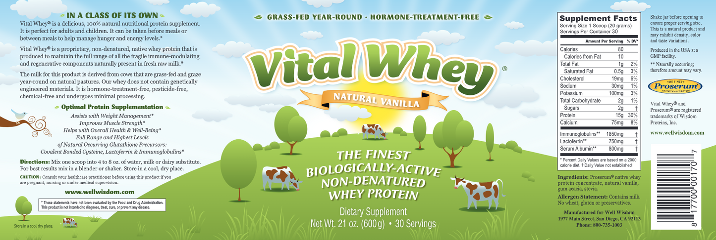 Vital Whey Natural Vanilla 30 servings