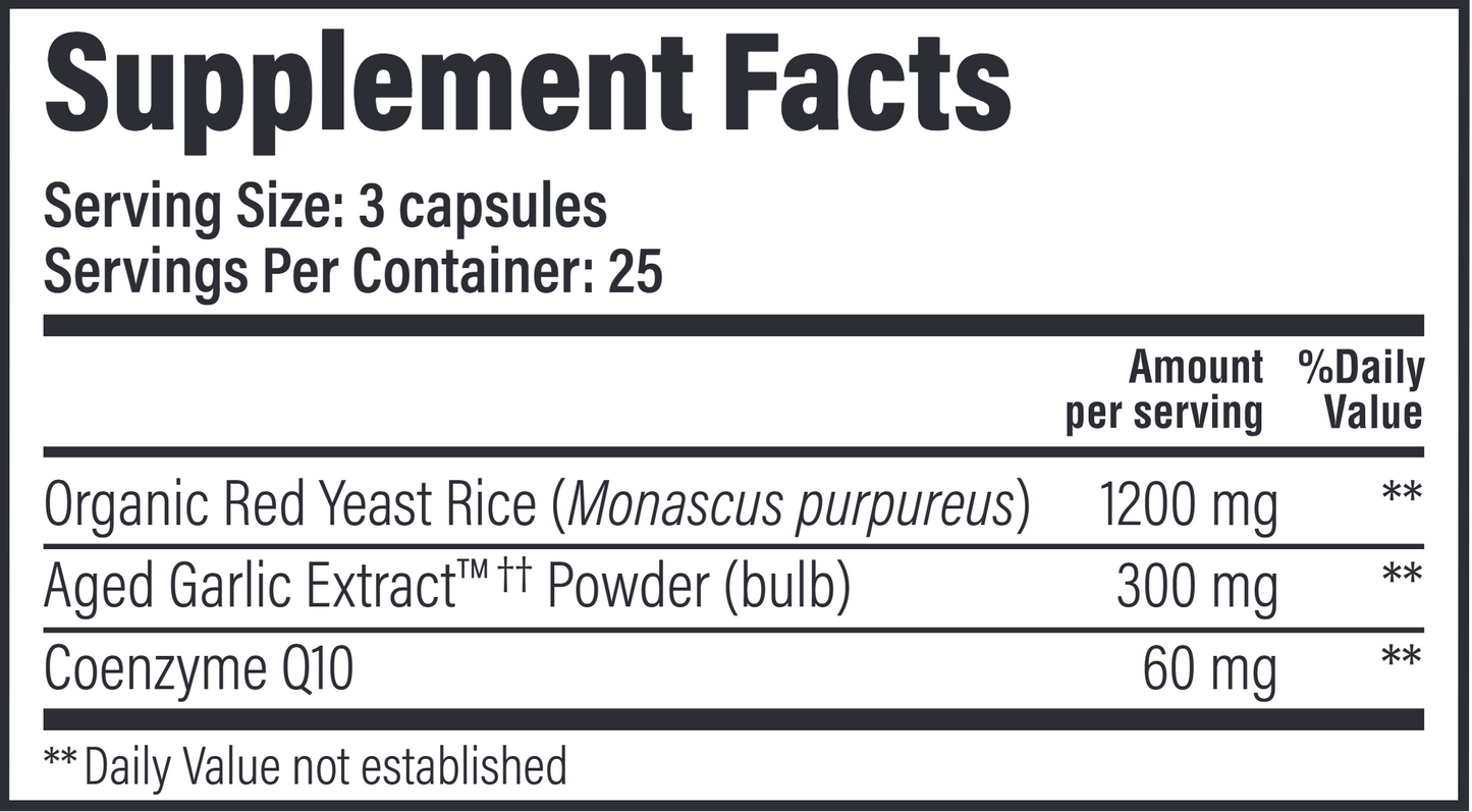 Kyolic Red Yeast Rice CoQ10 114 75 caps