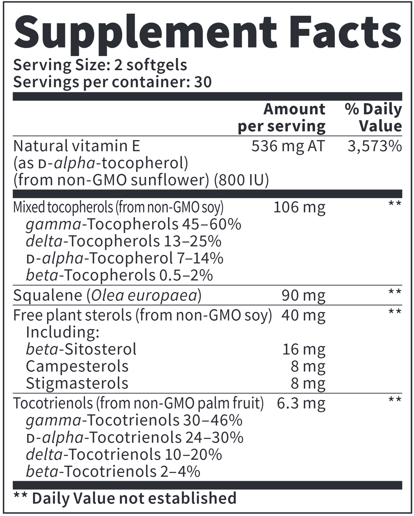 Vitamin E10 400 IU 60 softgels