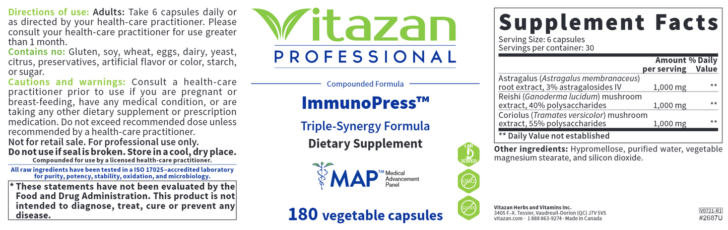 ImmunoPress 180 vegcaps