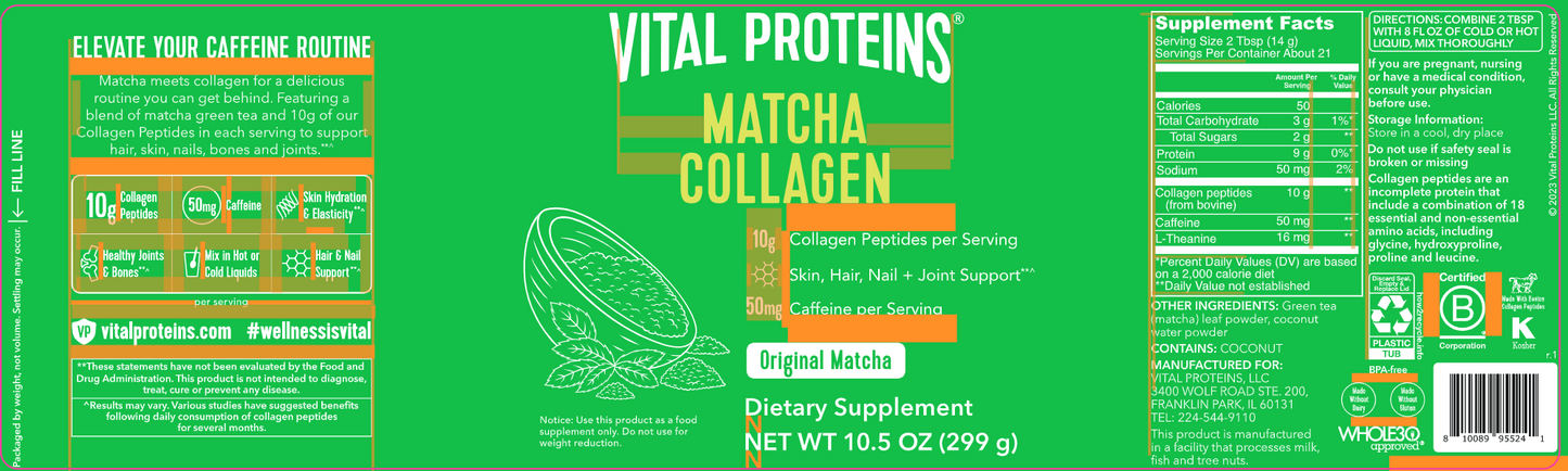 Matcha Collagen 21 serv