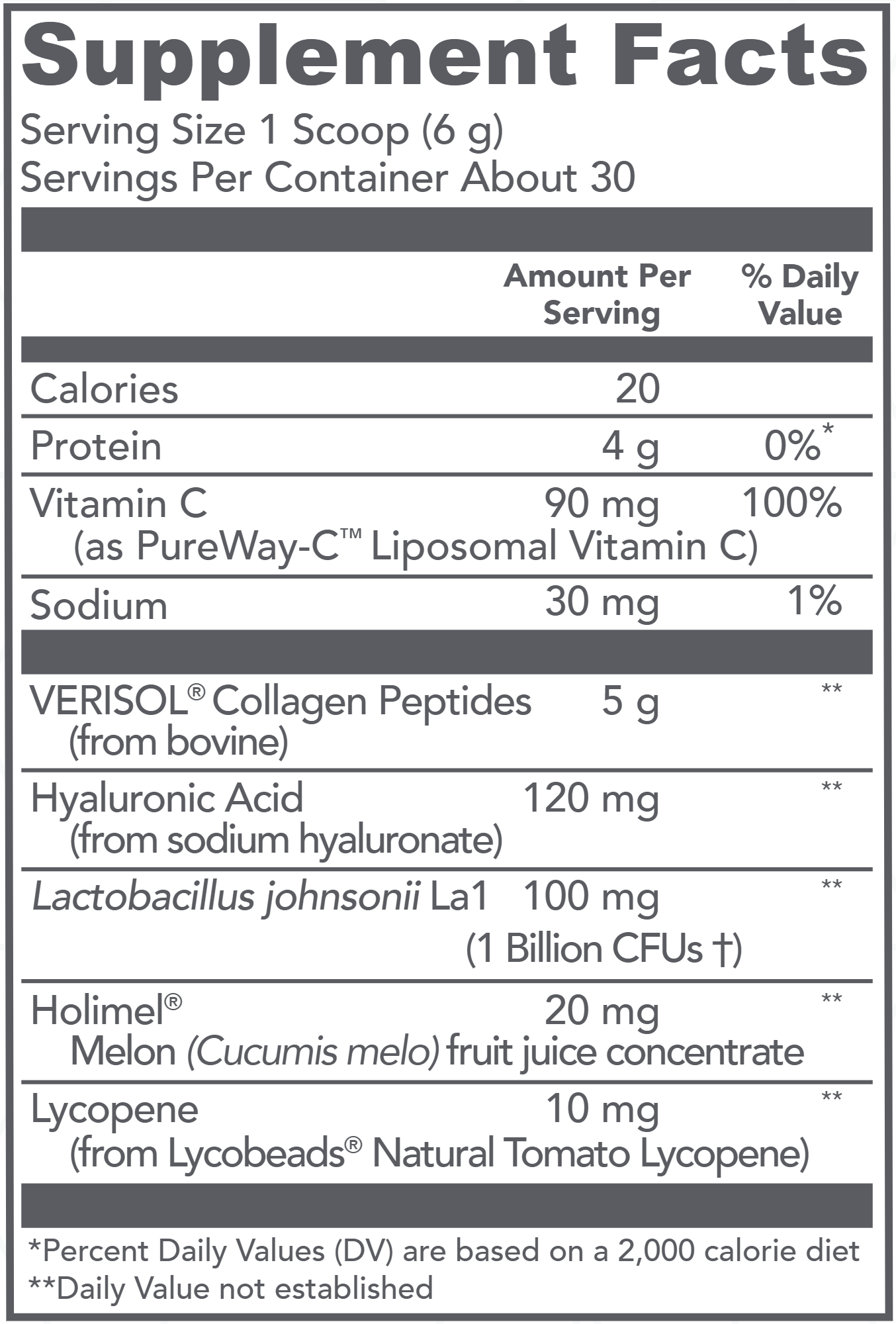 Bioactive Collagen Complex: Skin Hydration & Antioxidant Support 6.5 oz