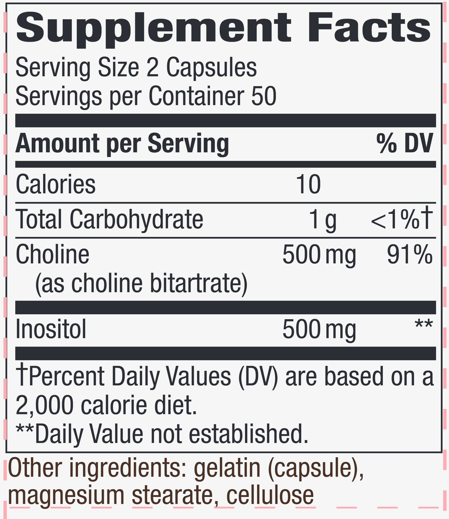 Choline/Inositol 100 caps