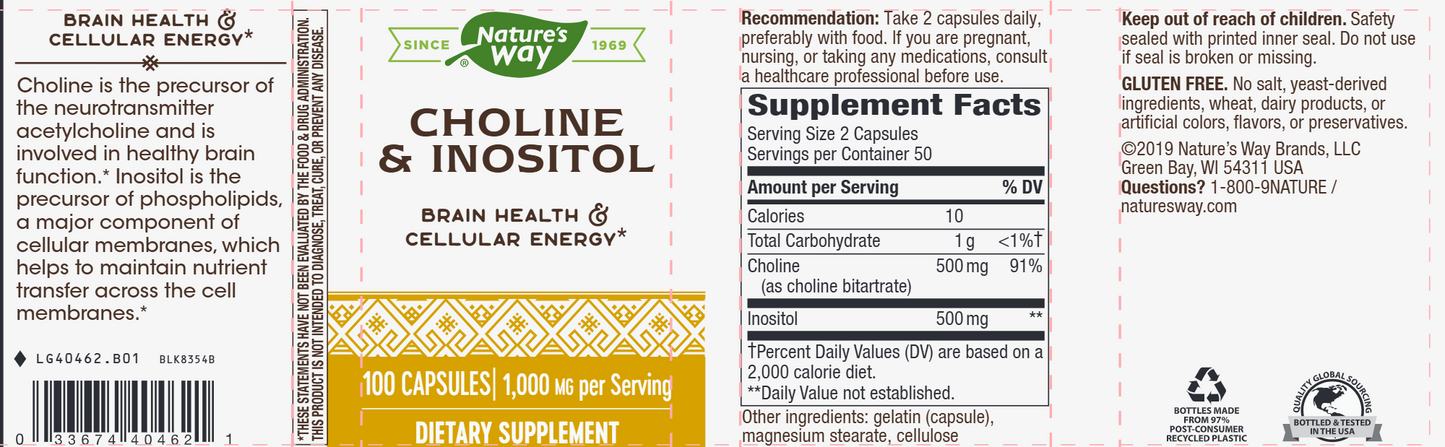 Choline/Inositol 100 caps