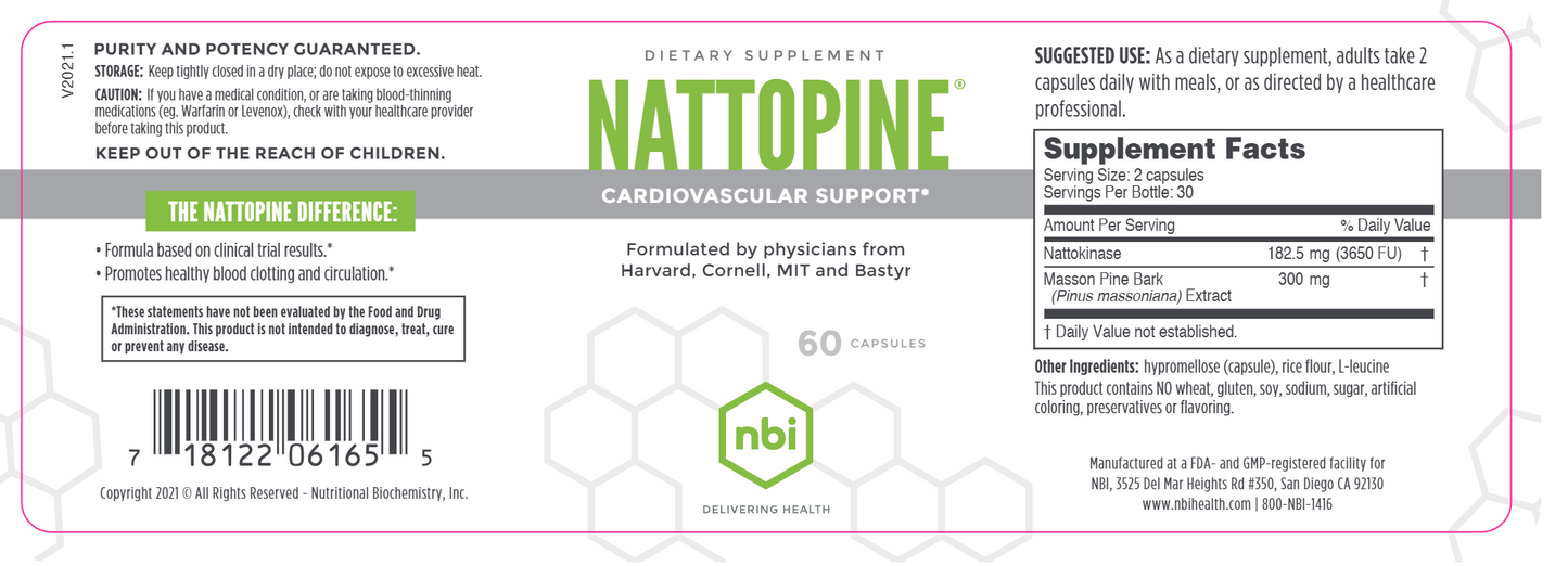 Nattopine 60 vegcaps