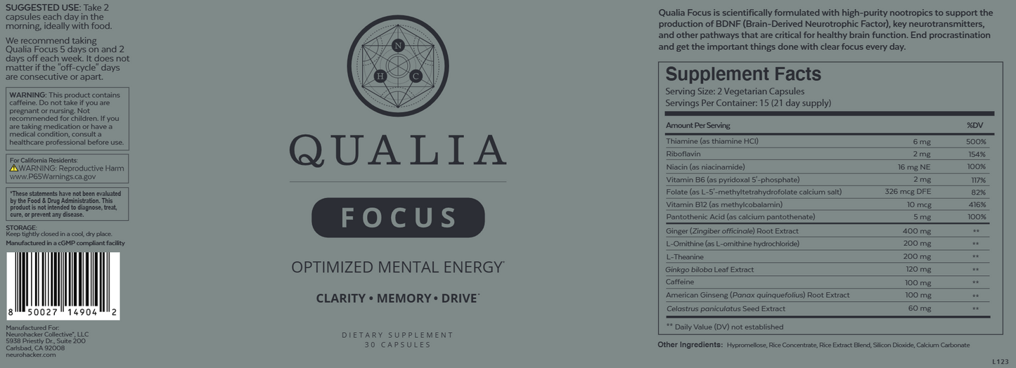 Qualia Focus 30 caps