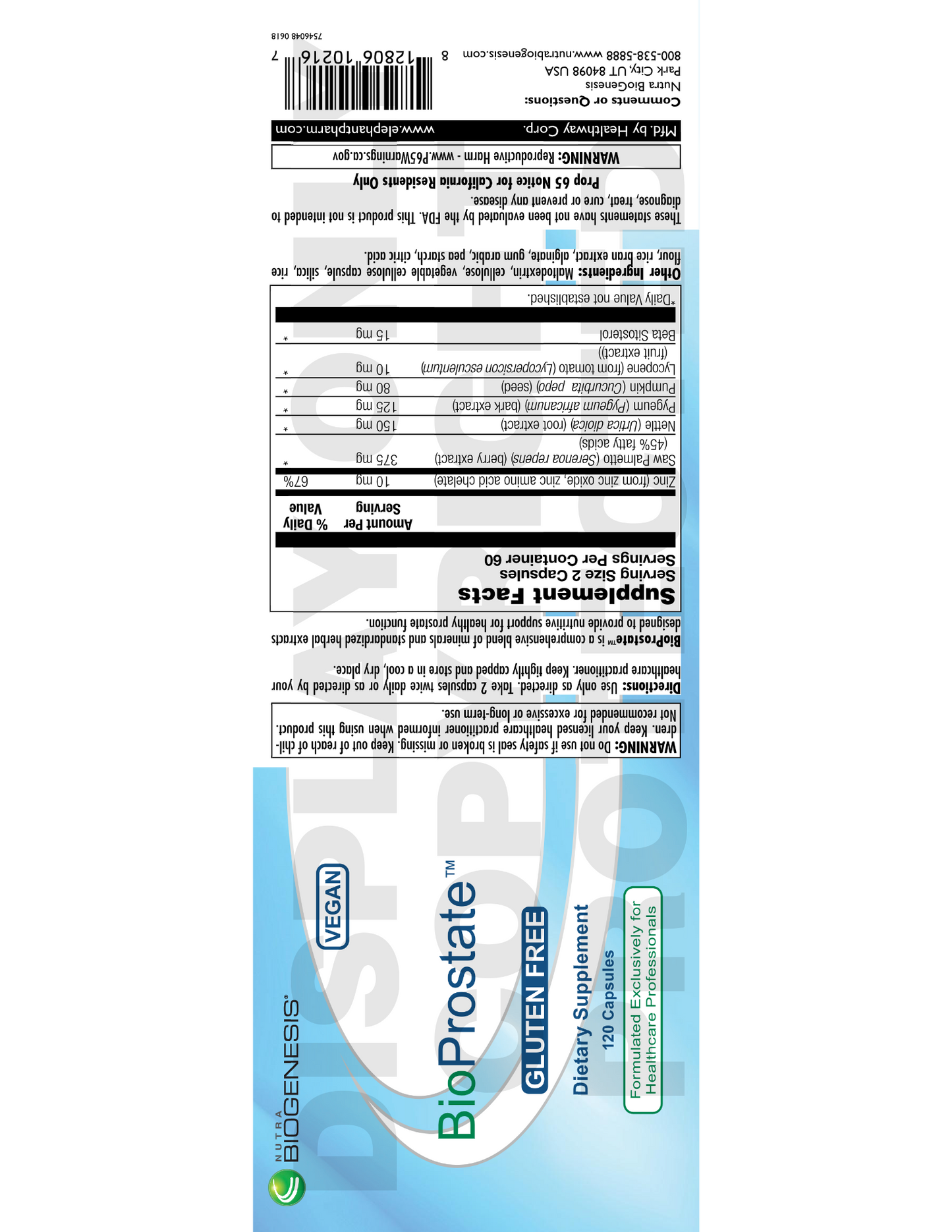 BioProstate 120 vcaps