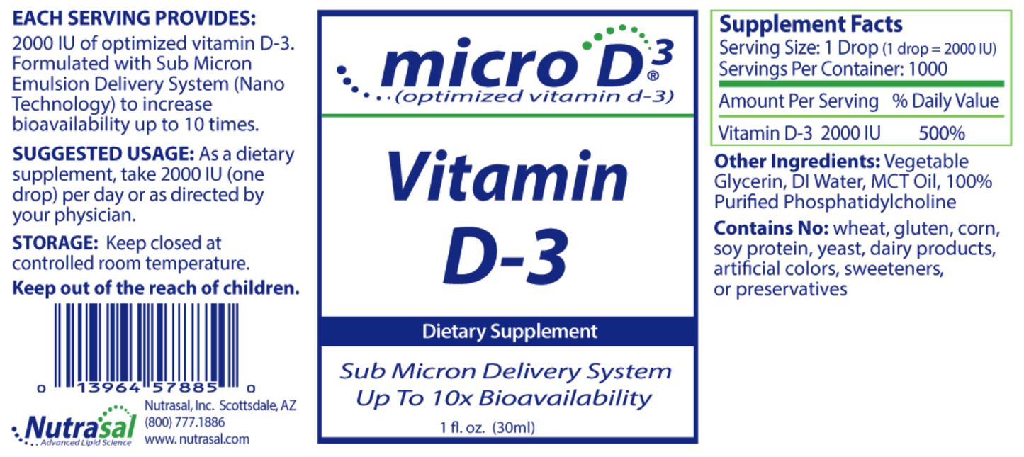 Vitamin D3 with MEDS 1 fl oz