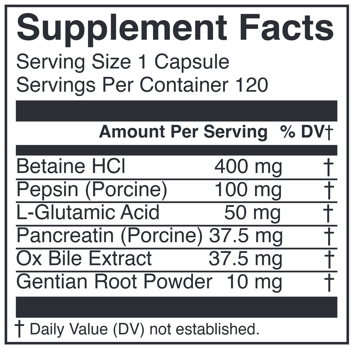 BetaZyme 120 vegcaps