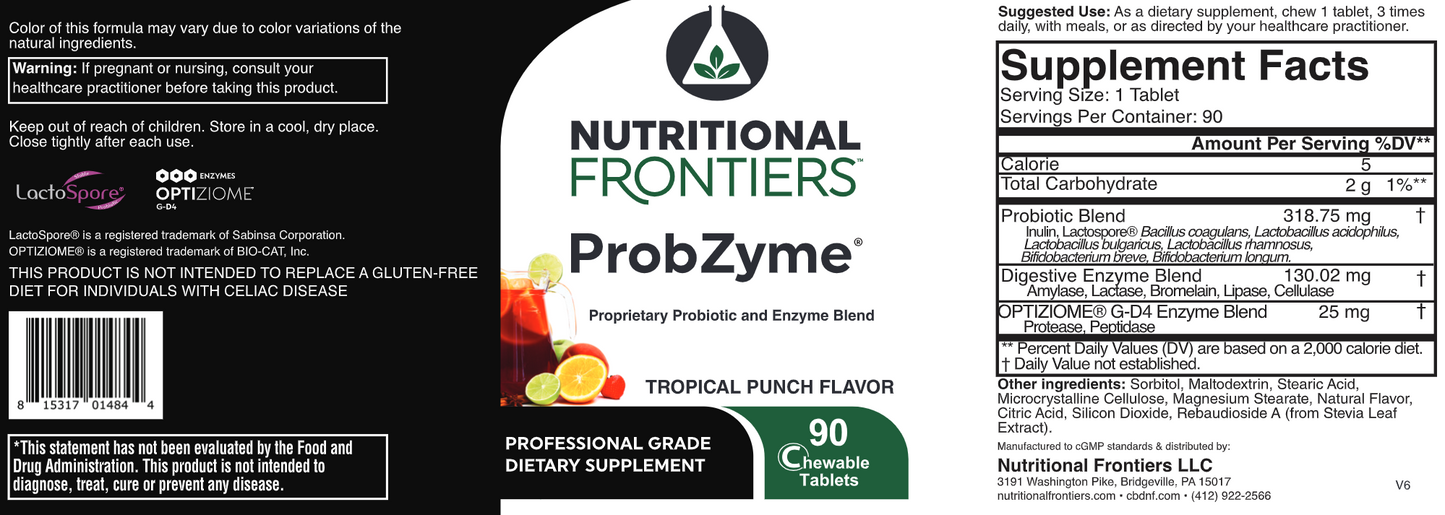 Probzyme Tropical Punch 90 chews