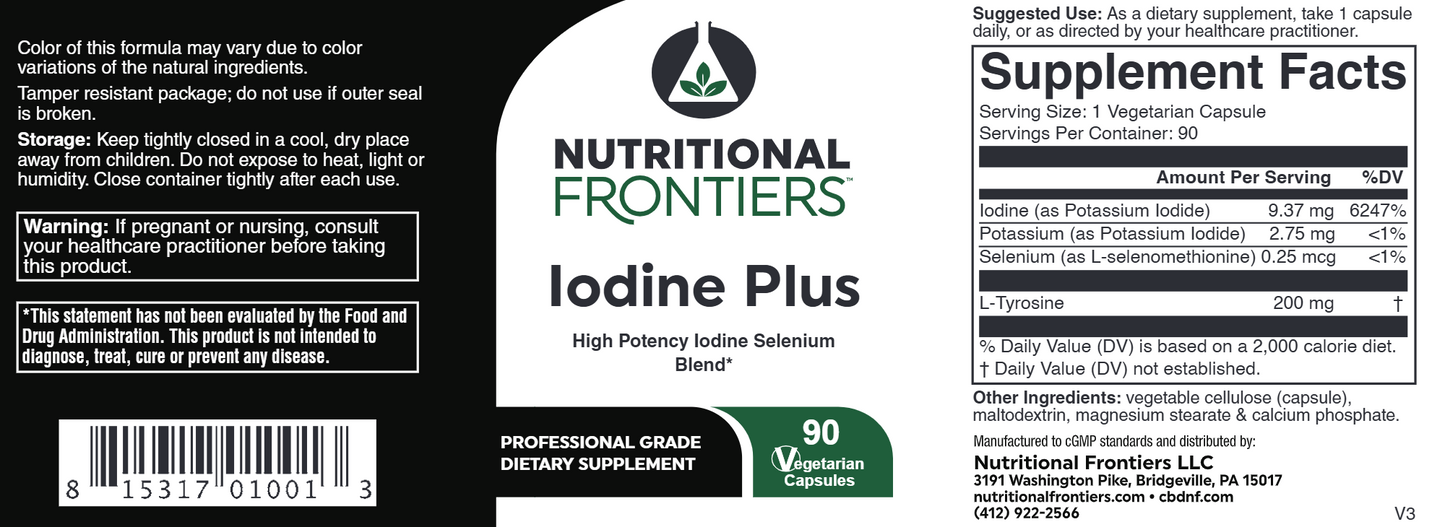 Iodine Plus 90 vegcaps