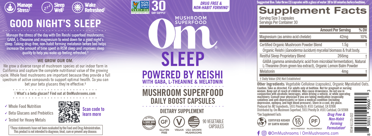 Sleep Mushroom Superfood 90 vegcaps