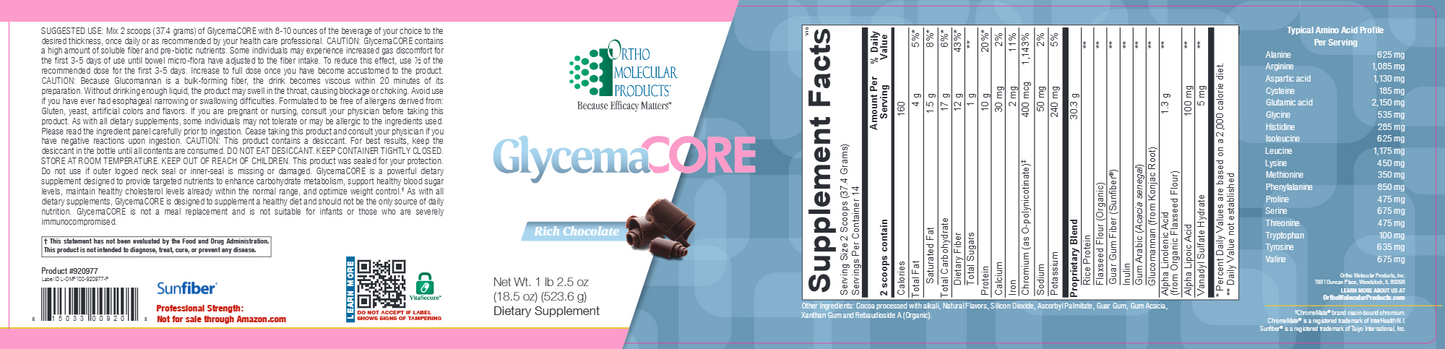 GlycemaCore Rich Choc 523.6 g