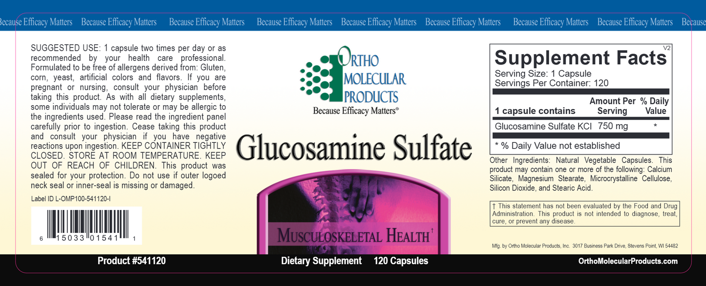 Glucosamine Sulfate 120 caps