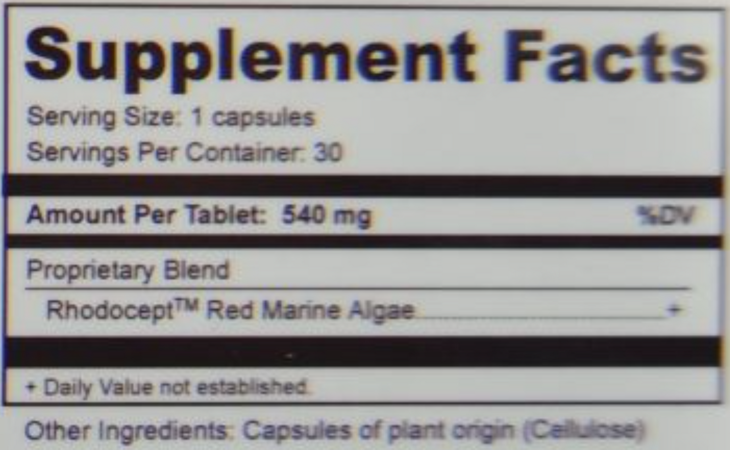 RMA (Red Marine Algae) 540 mg 30 vcaps