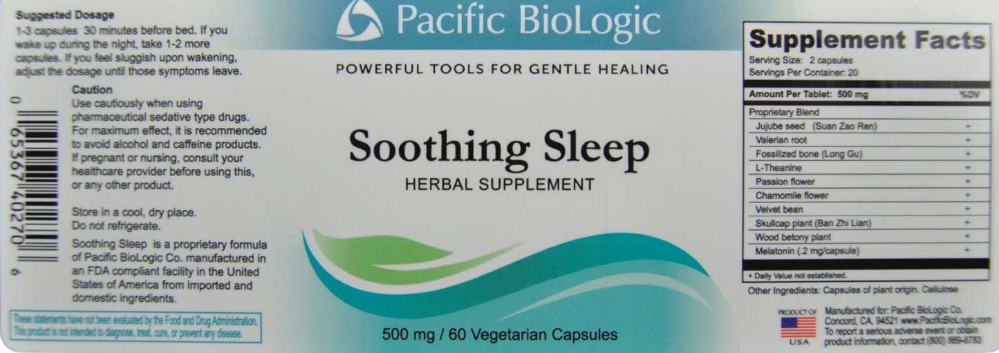 Soothing Sleep 60 vcaps