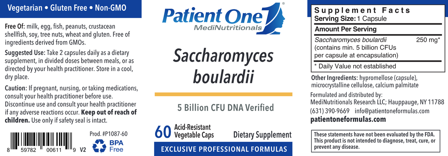 Saccharomyces boulardii 60 vegcaps