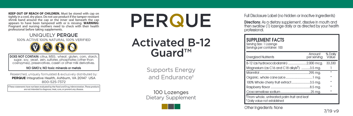 Activated B-12 Guard 2000 mcg 100 loz