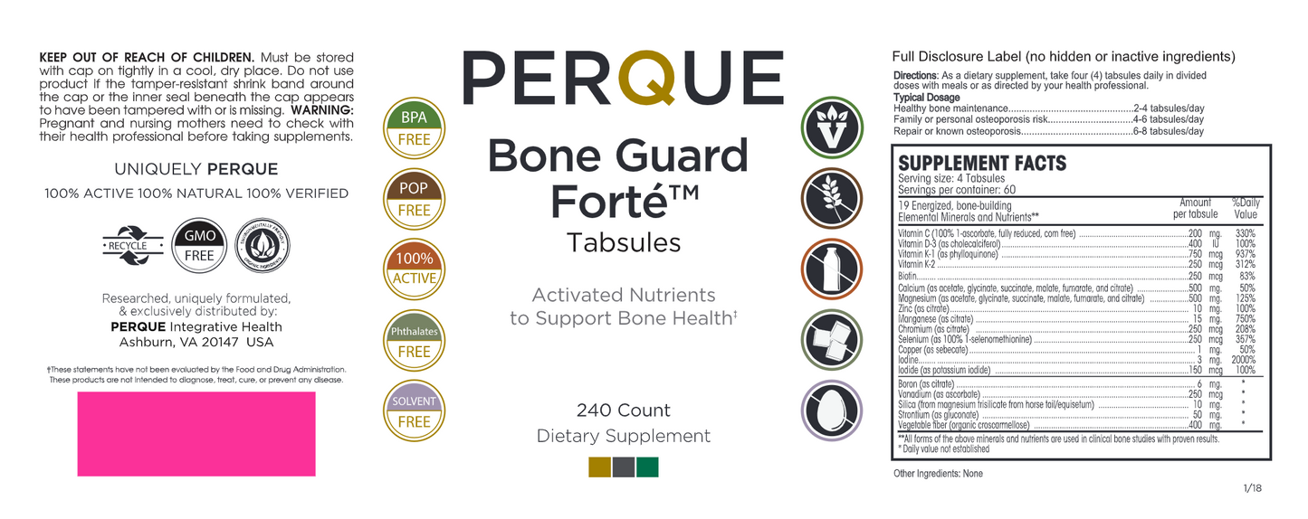 Bone Guard Forté (Reformulated) 240 ct