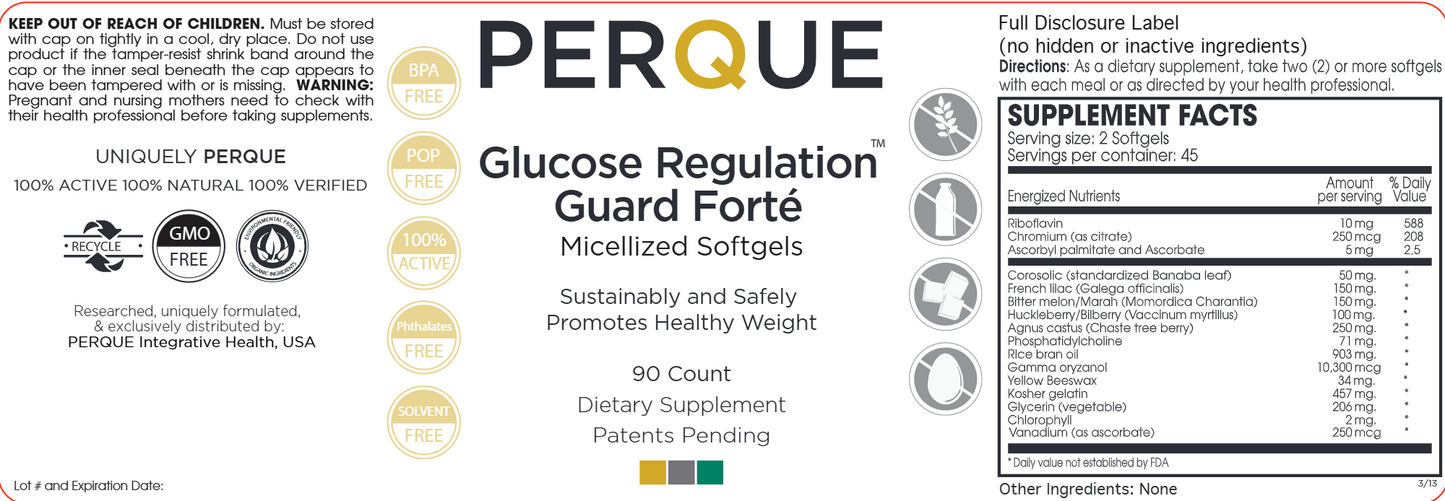 Glucose Regulation Guard Forte 90 gels