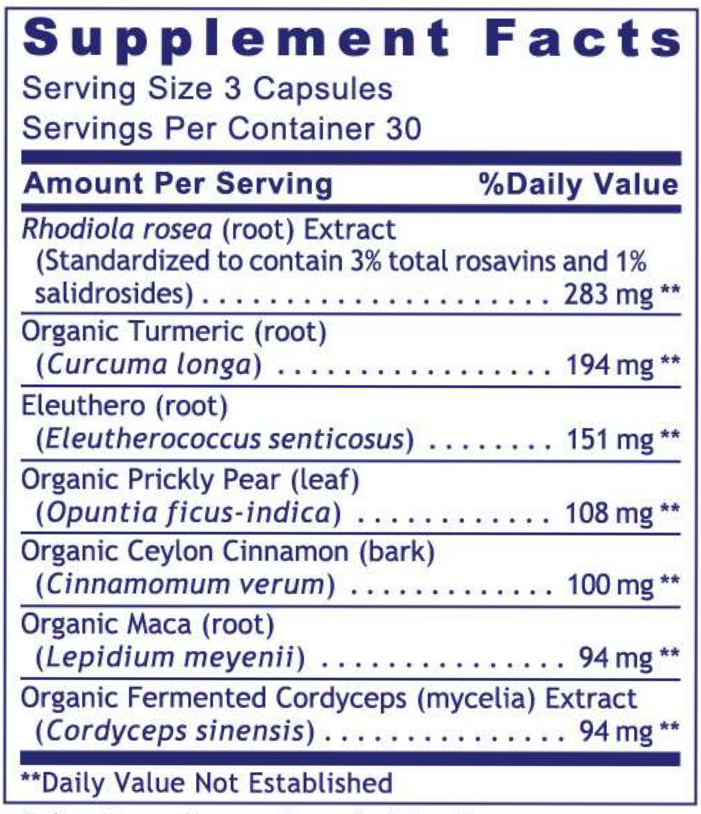 Adaptogen-R3 90 vegcaps