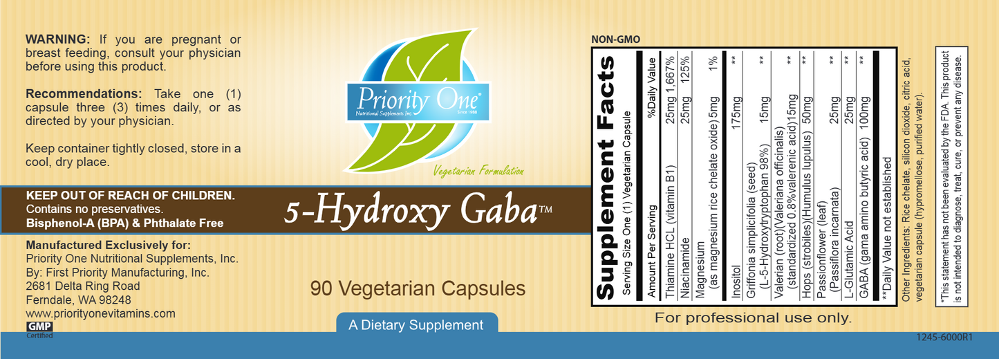 5-Hydroxy Gaba 90 vegcaps