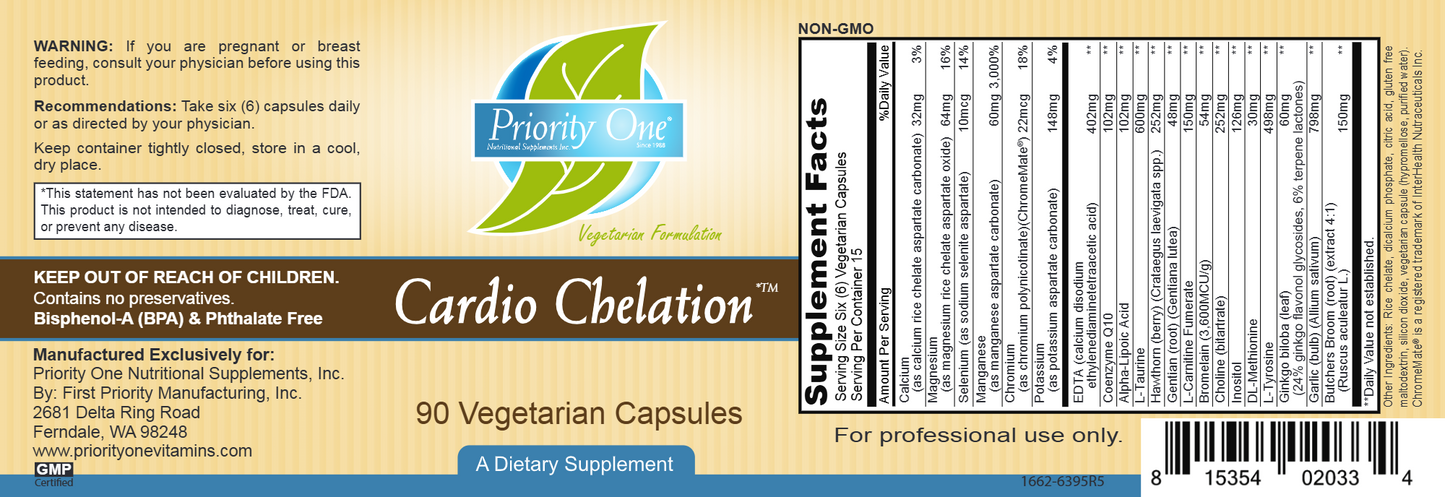 Cardio Chelation 90 vegcaps