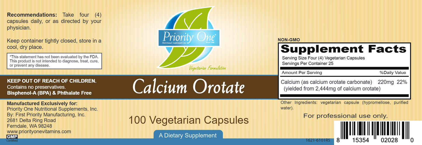 Calcium Orotate 100 vegcaps