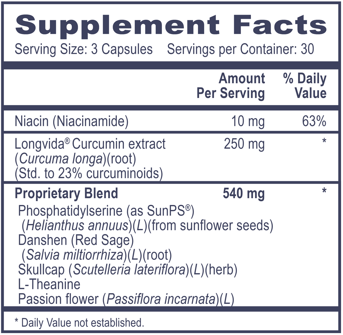 Glutamate Scavenger Calming Formula 90 vegcaps