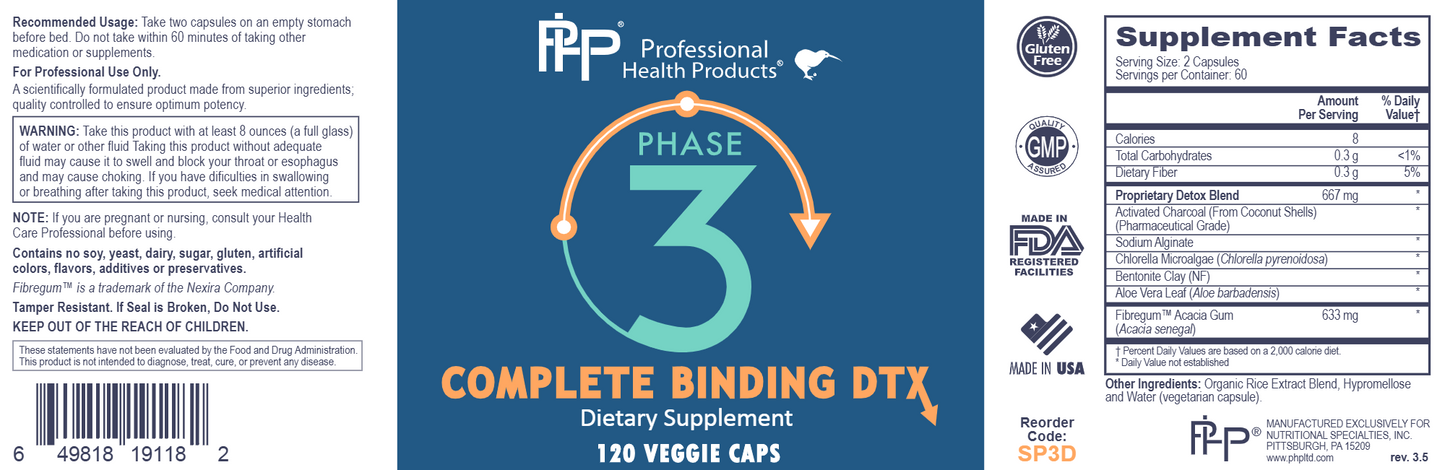 Phase 3 Complete Binding DTX 120 vegcaps