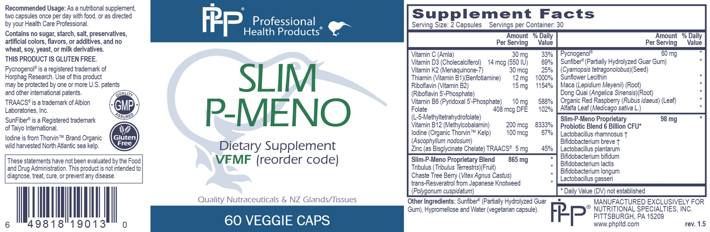 Slim P-Meno 60 vegcaps