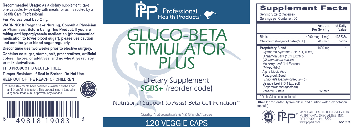 Gluco-Beta Stimulator+ 120 vegcaps