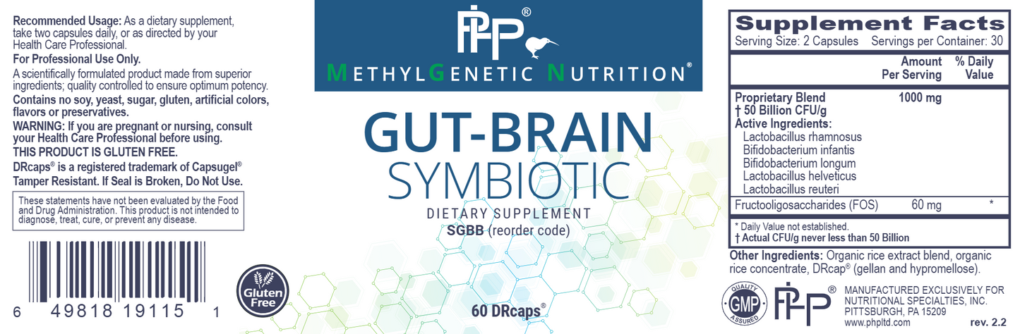 Gut Brain Symbiotic 60 DRcaps