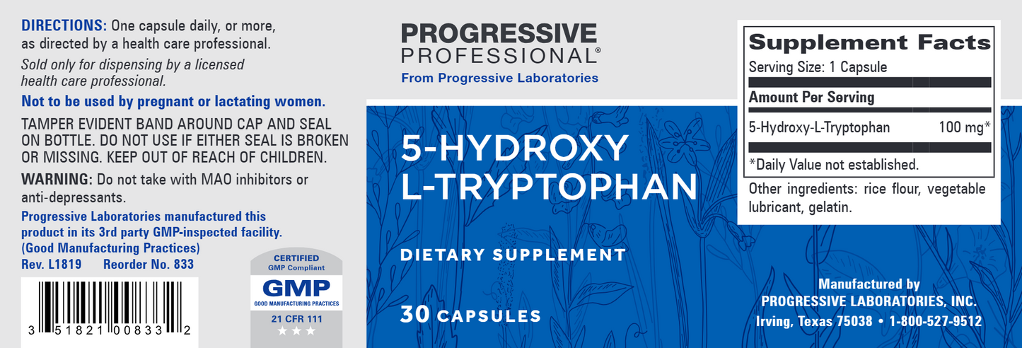 5-Hydroxy L-Tryptophan 30 caps