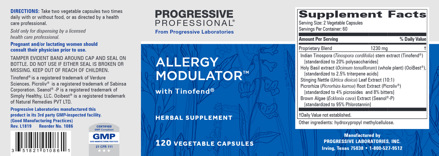 Allergy Modulator 120 vegcaps