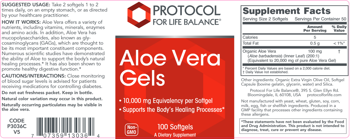 Aloe Vera Gels 100 gels