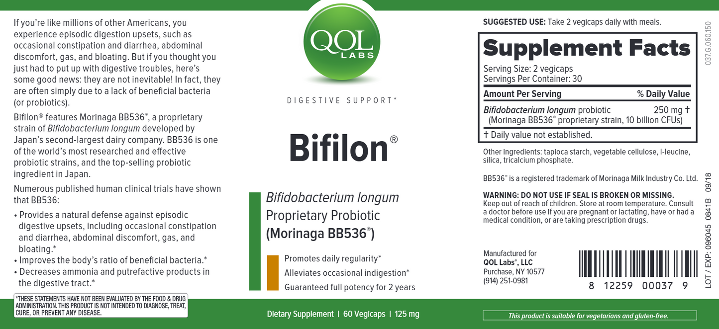 Bifilon 125 mg 60 vcaps