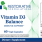 Vitamin D3 Balance 60 vegi Caps